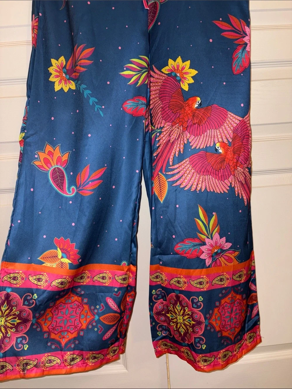 ENDLESS MOON TROPICAL BIRD RESORT JUMPSUIT size S